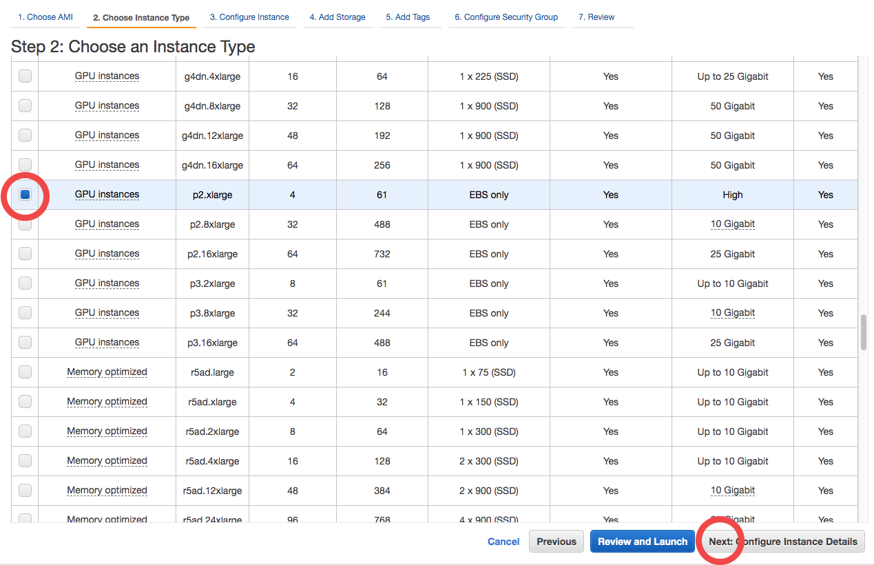 Instance type