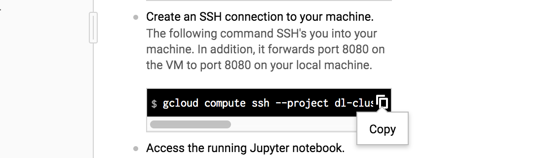 SSH into instance